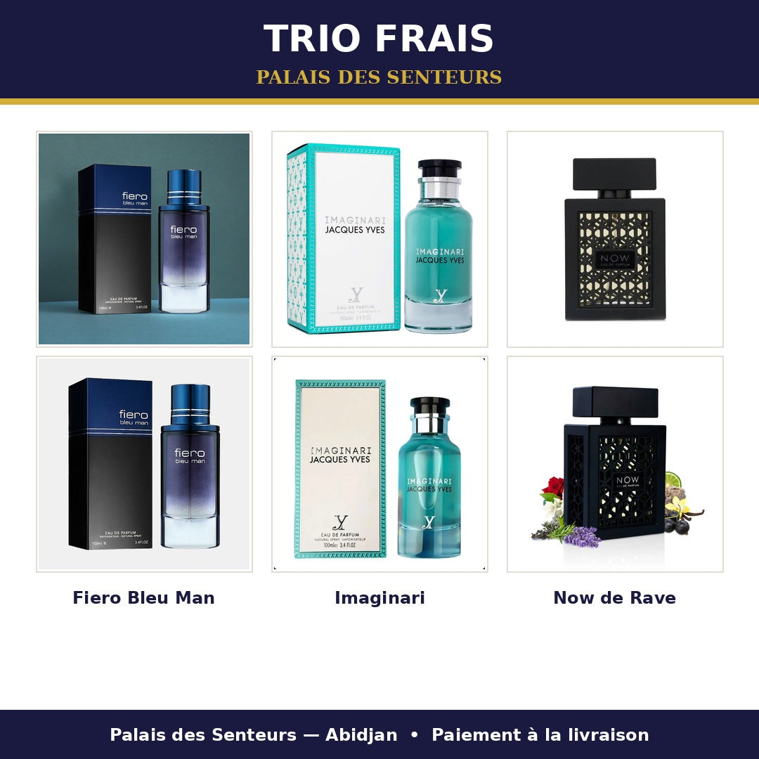 TRIO FRAIS – Pack de 3 Parfums