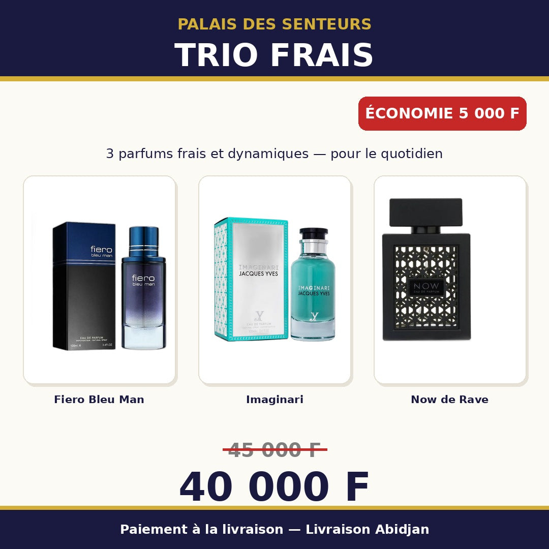 TRIO FRAIS – Pack de 3 Parfums