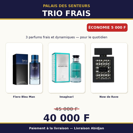 TRIO FRAIS – Pack de 3 Parfums